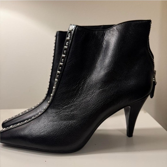 Zara Black Studded Ankle Booties - Picture 4 of 8